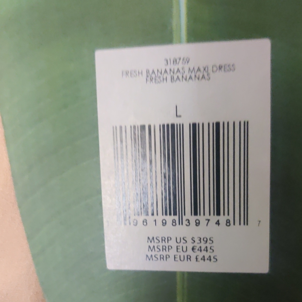 Farm Rio Fresh Bananas Maxi Dress Size Large Nwt - Picture 11 of 15